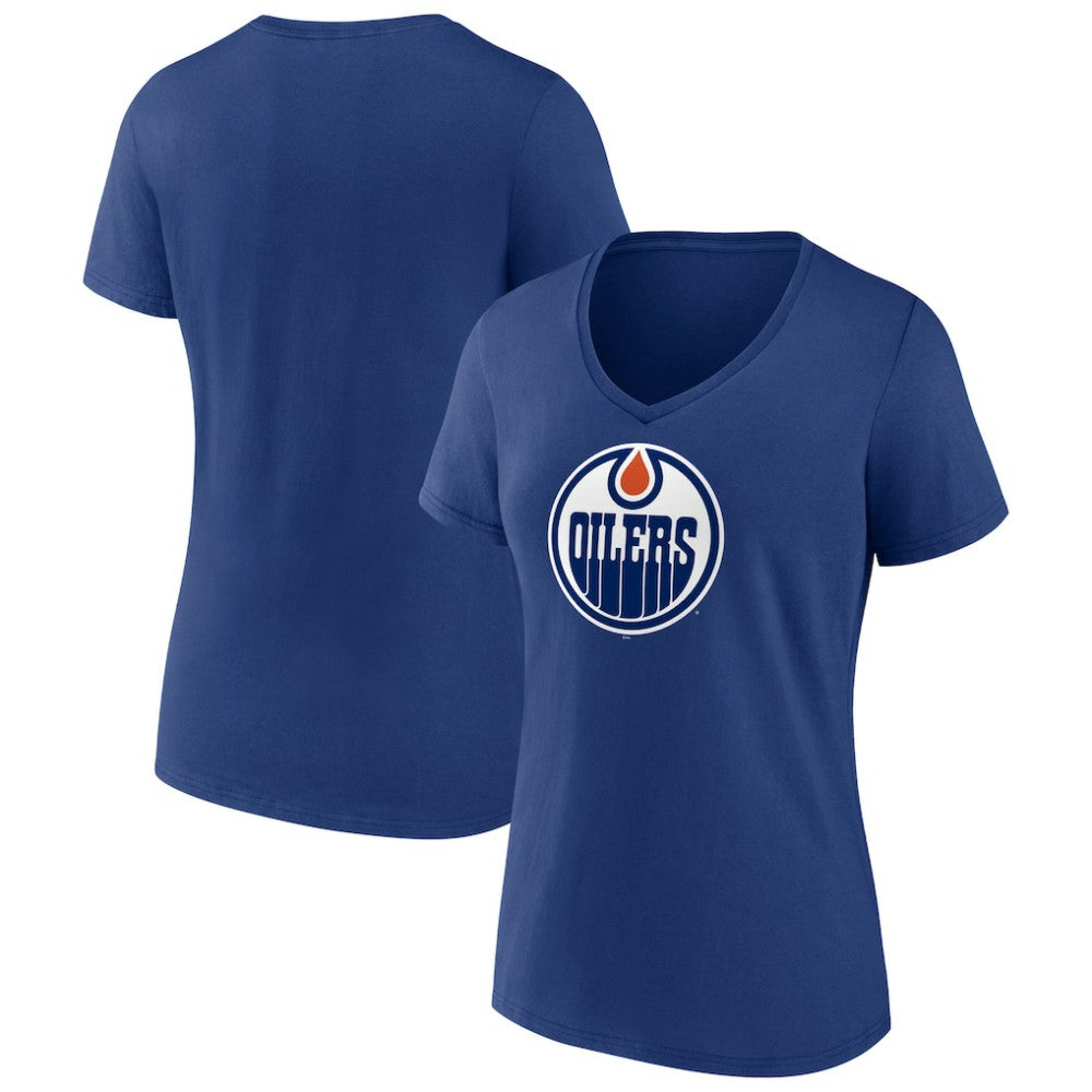 Edmonton Oilers Women's Primary Logo T-Shirt - Blue - NHL