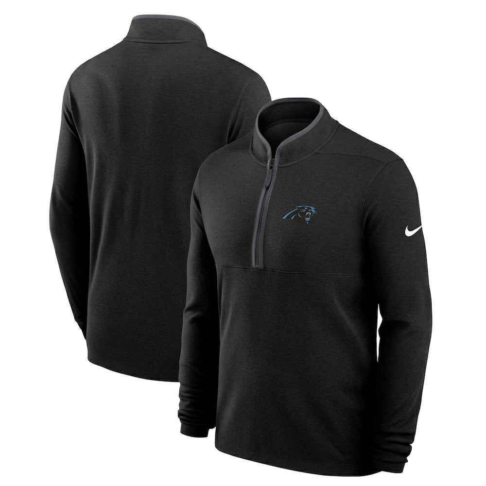 Carolina Panthers Lightweight Victory Dri-FIT Half-Zip Pullover Black | Nike for Sale