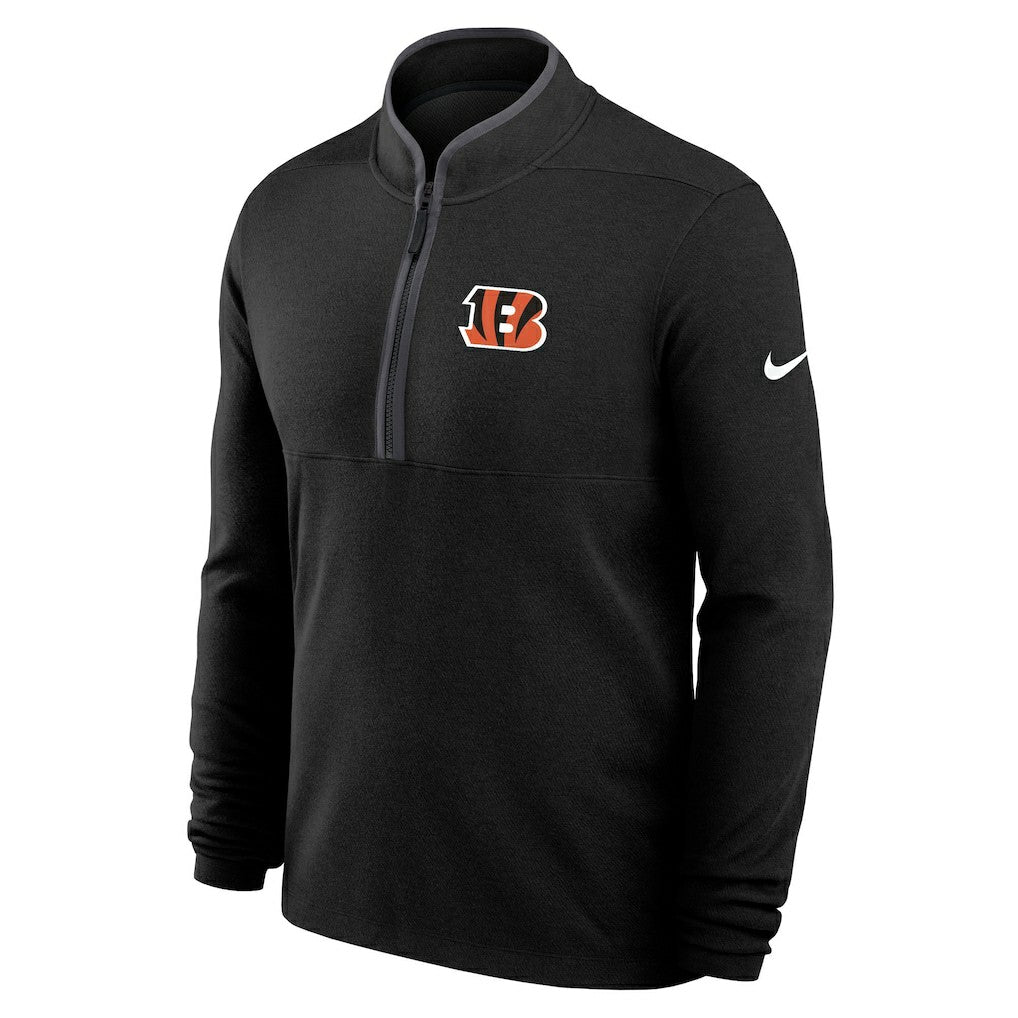 Cincinnati Bengals Lightweight Victory Dri-FIT Half-Zip Pullover Black | Nike for Sale