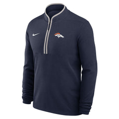 Denver Broncos Lightweight Victory Dri-FIT Half-Zip Pullover Navy | Nike for Sale