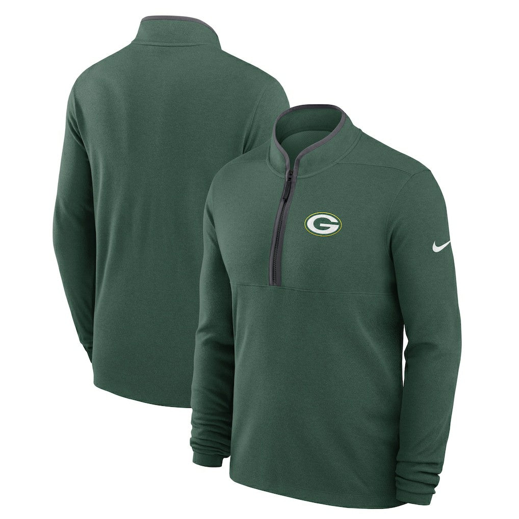 Green Bay Packers Lightweight Victory Dri-FIT Half-Zip Pullover Green | Nike for Sale