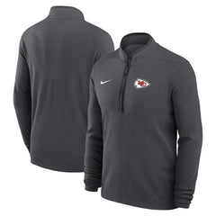 Kansas City Chiefs Lightweight Victory Dri-FIT Half-Zip Pullover Anthracite | Nike for Sale