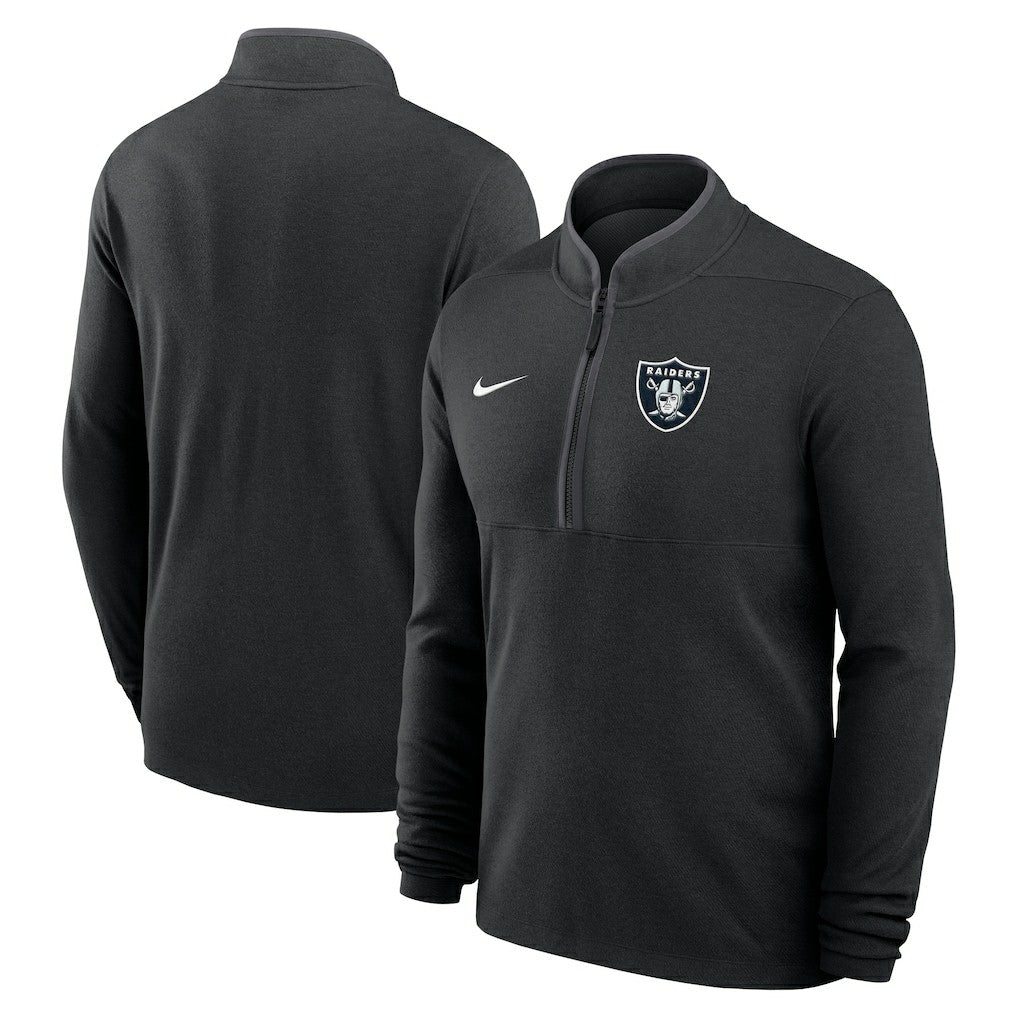 Las Vegas Raiders Lightweight Victory Dri-FIT Half-Zip Pullover Black | Nike for Sale