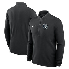 Las Vegas Raiders Lightweight Victory Dri-FIT Half-Zip Pullover Black | Nike for Sale