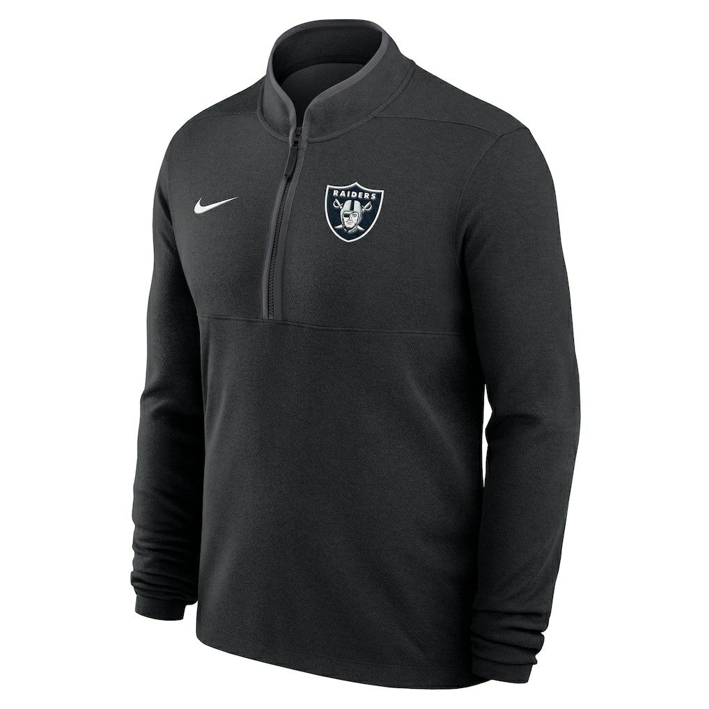 Las Vegas Raiders Lightweight Victory Dri-FIT Half-Zip Pullover Black | Nike for Sale