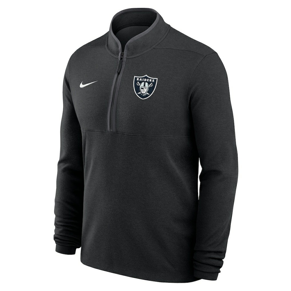 Las Vegas Raiders Lightweight Victory Dri-FIT Half-Zip Pullover Black | Nike for Sale