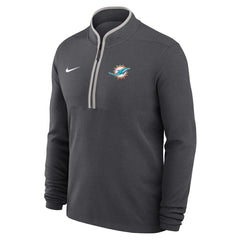 Miami Dolphins Lightweight Victory Dri-FIT Half-Zip Pullover Anthracite | Nike for Sale