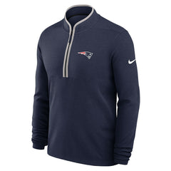 New England Patriots Lightweight Victory Dri-FIT Half-Zip Pullover Navy | Nike for Sale