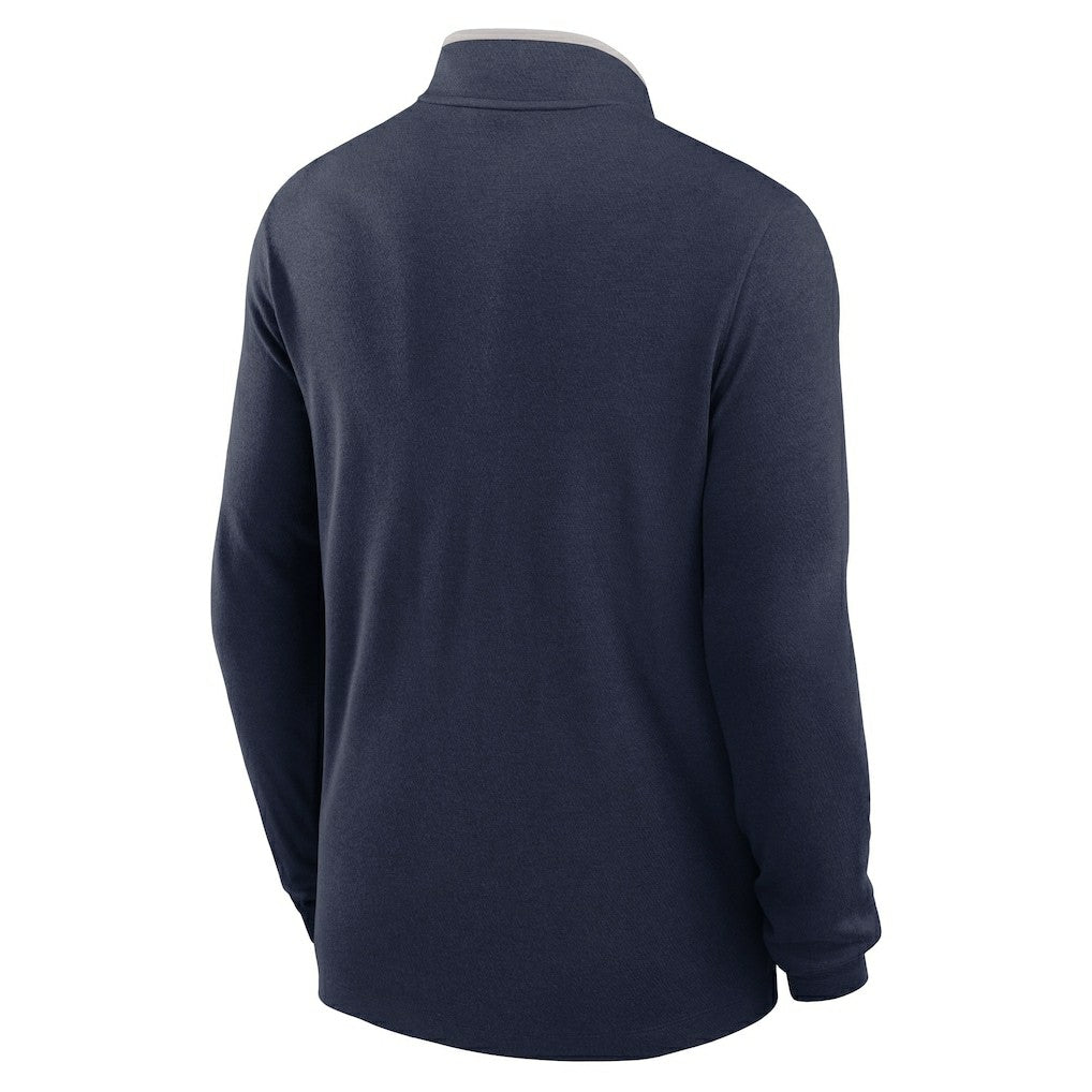 New England Patriots Lightweight Victory Dri-FIT Half-Zip Pullover Navy | Nike for Sale