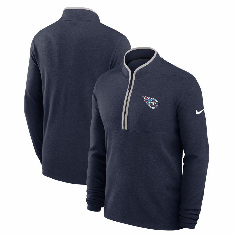 Tennessee Titans Lightweight Victory Dri-FIT Half-Zip Pullover Navy | Nike for Sale