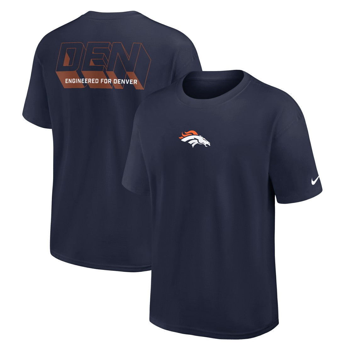 Denver Broncos Dominate The Game Essential Max90 T-Shirt Navy | Nike for Sale