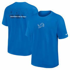 Detroit Lions Dominate The Game Essential Max90 T-Shirt Blue | Nike for Sale