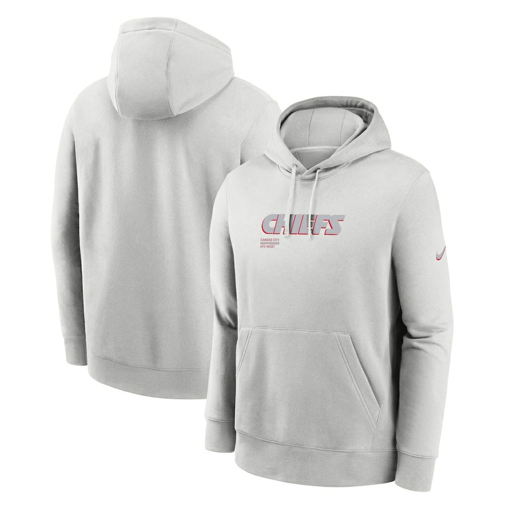 Kansas City Chiefs Edge Pack French Terry Club Pullover Hoodie Gray | Nike for Sale