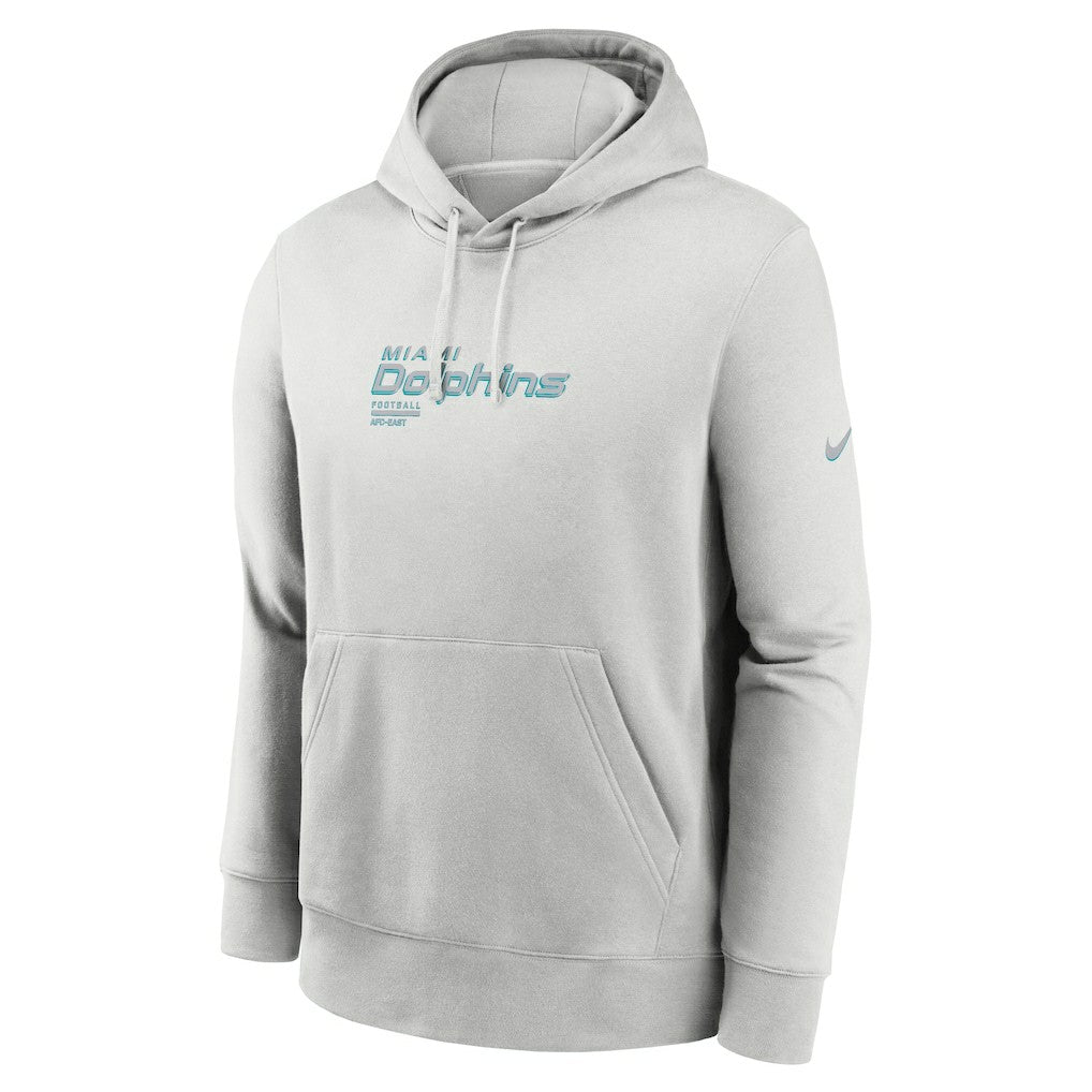 Miami Dolphins Edge Pack French Terry Club Pullover Hoodie Gray | Nike for Sale