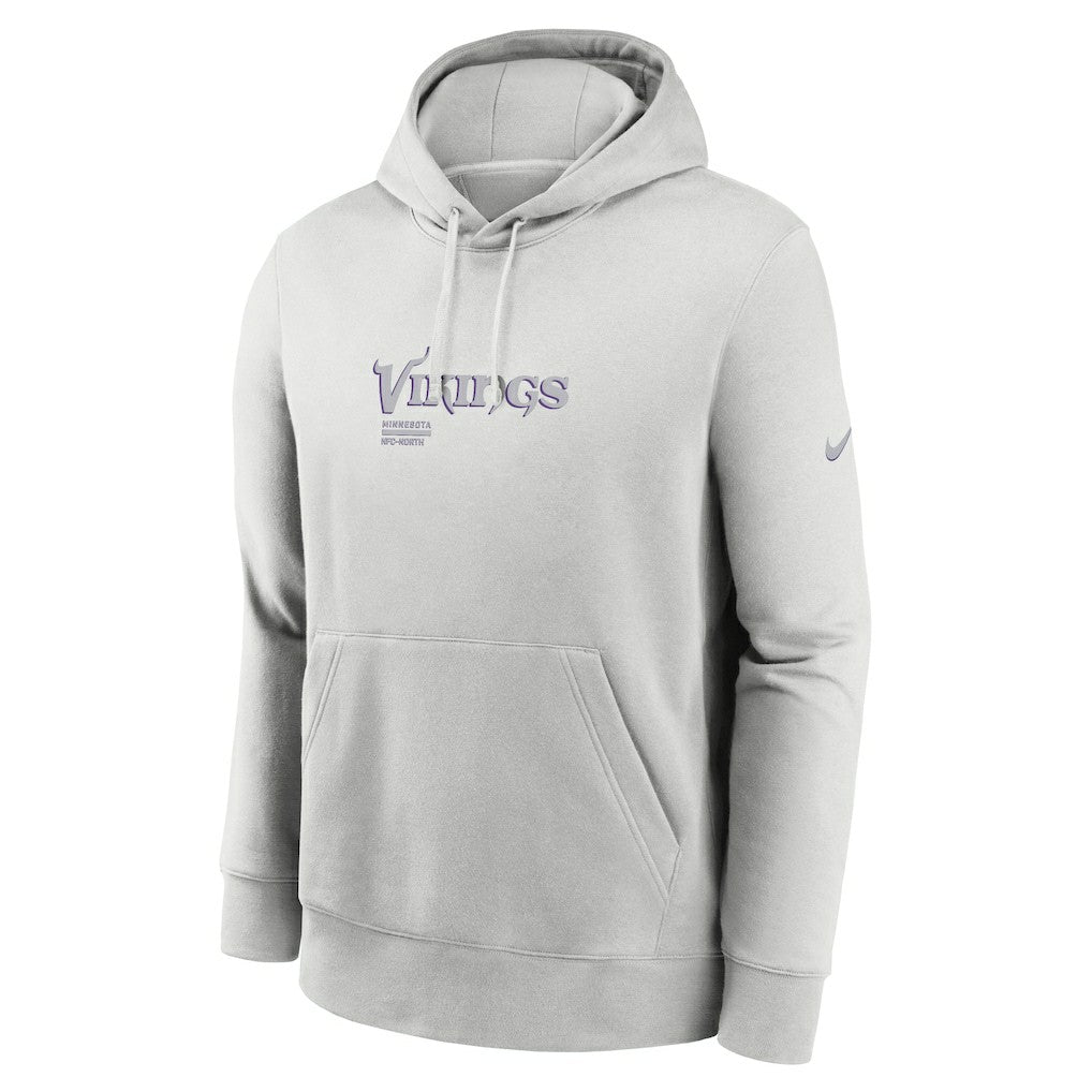 Minnesota Vikings Edge Pack French Terry Club Pullover Hoodie Gray | Nike for Sale