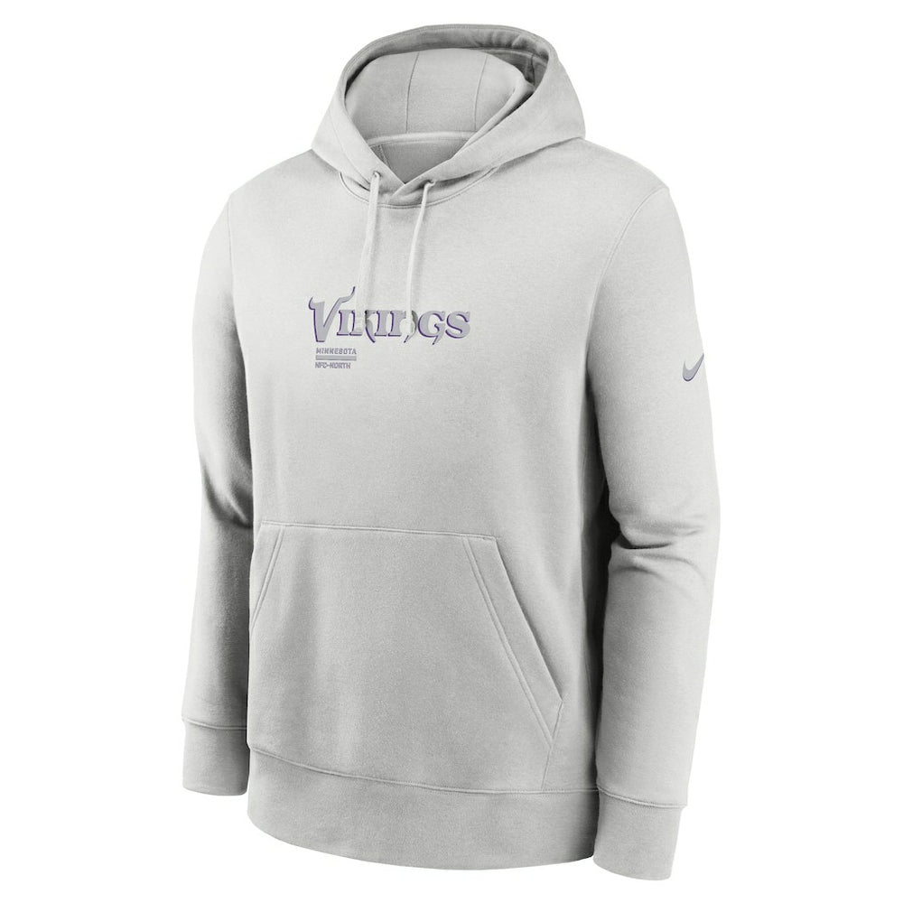 Minnesota Vikings Edge Pack French Terry Club Pullover Hoodie Gray | Nike for Sale