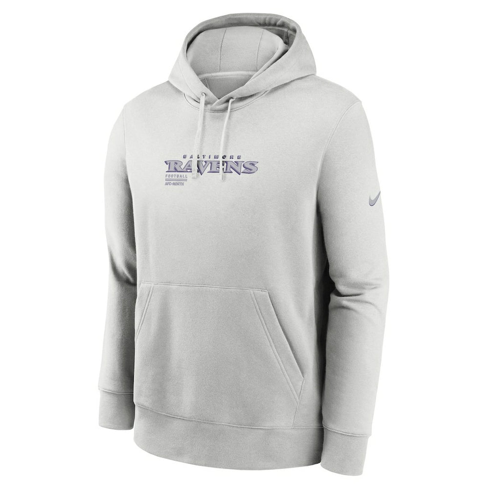 Baltimore Ravens Edge Pack French Terry Club Pullover Hoodie Gray | Nike for Sale