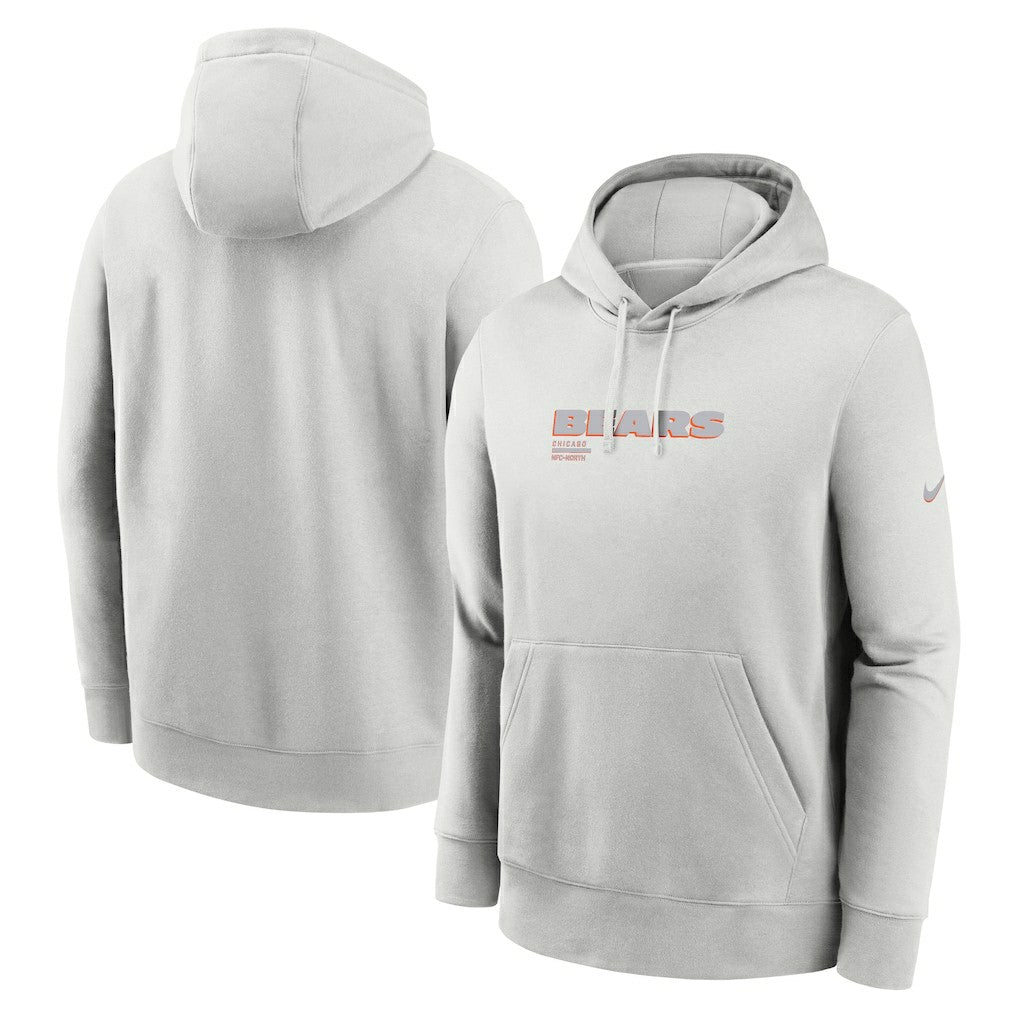 Chicago Bears Edge Pack French Terry Club Pullover Hoodie Gray | Nike for Sale