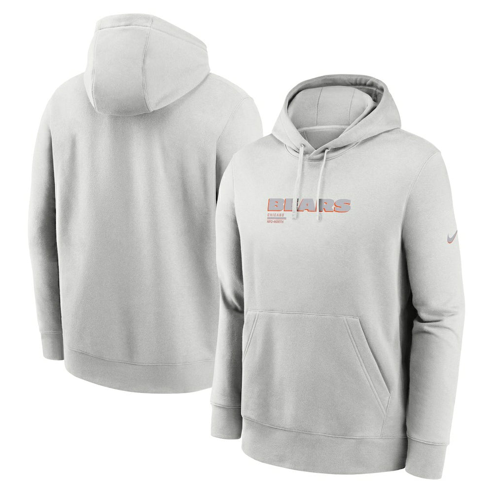 Chicago Bears Edge Pack French Terry Club Pullover Hoodie Gray | Nike for Sale