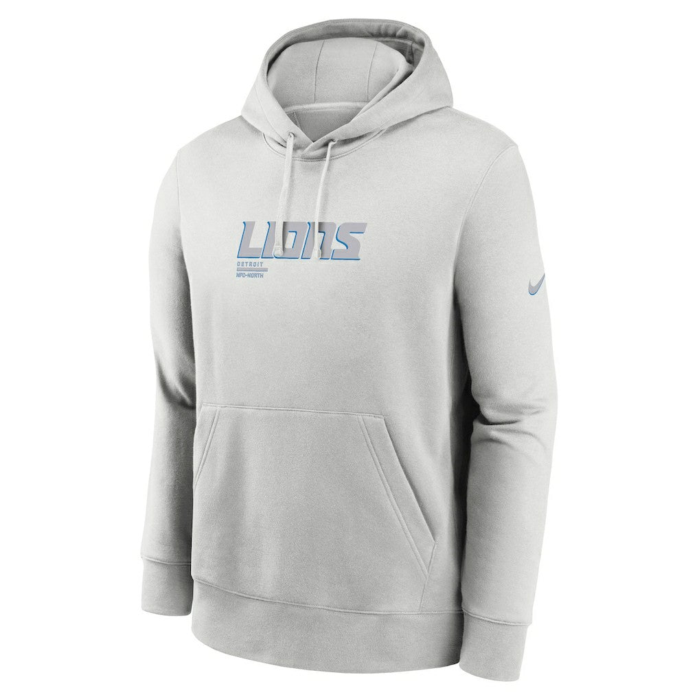 Detroit Lions Edge Pack French Terry Club Pullover Hoodie Gray | Nike for Sale