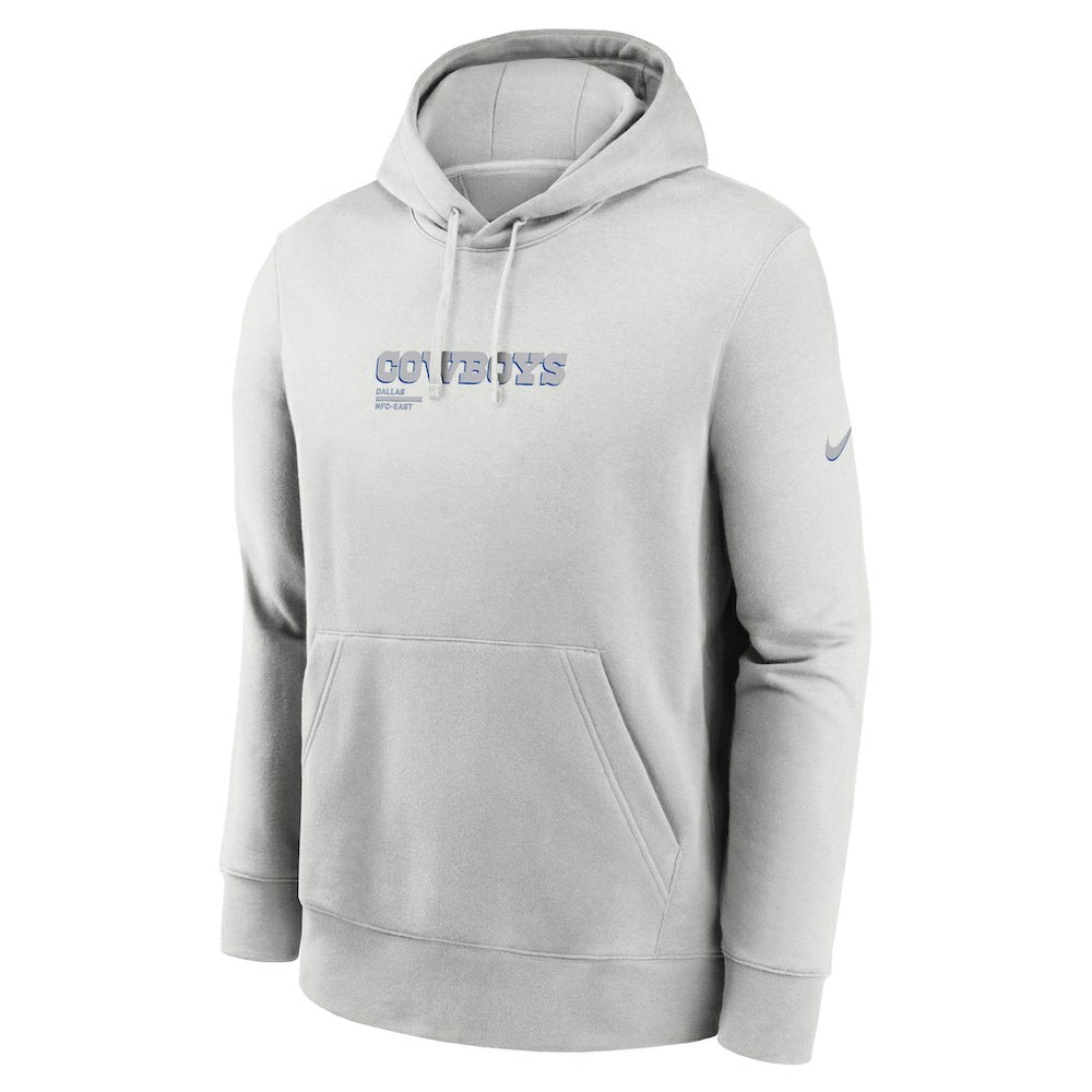 Dallas Cowboys Edge Pack French Terry Club Pullover Hoodie Gray | Nike for Sale