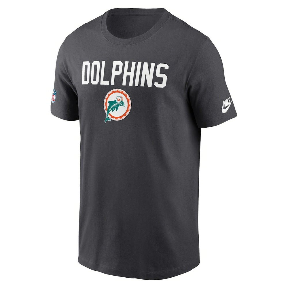 Miami Dolphins Alt Pack Onside Conversion Performance T-Shirt Anthracite | Nike for Sale