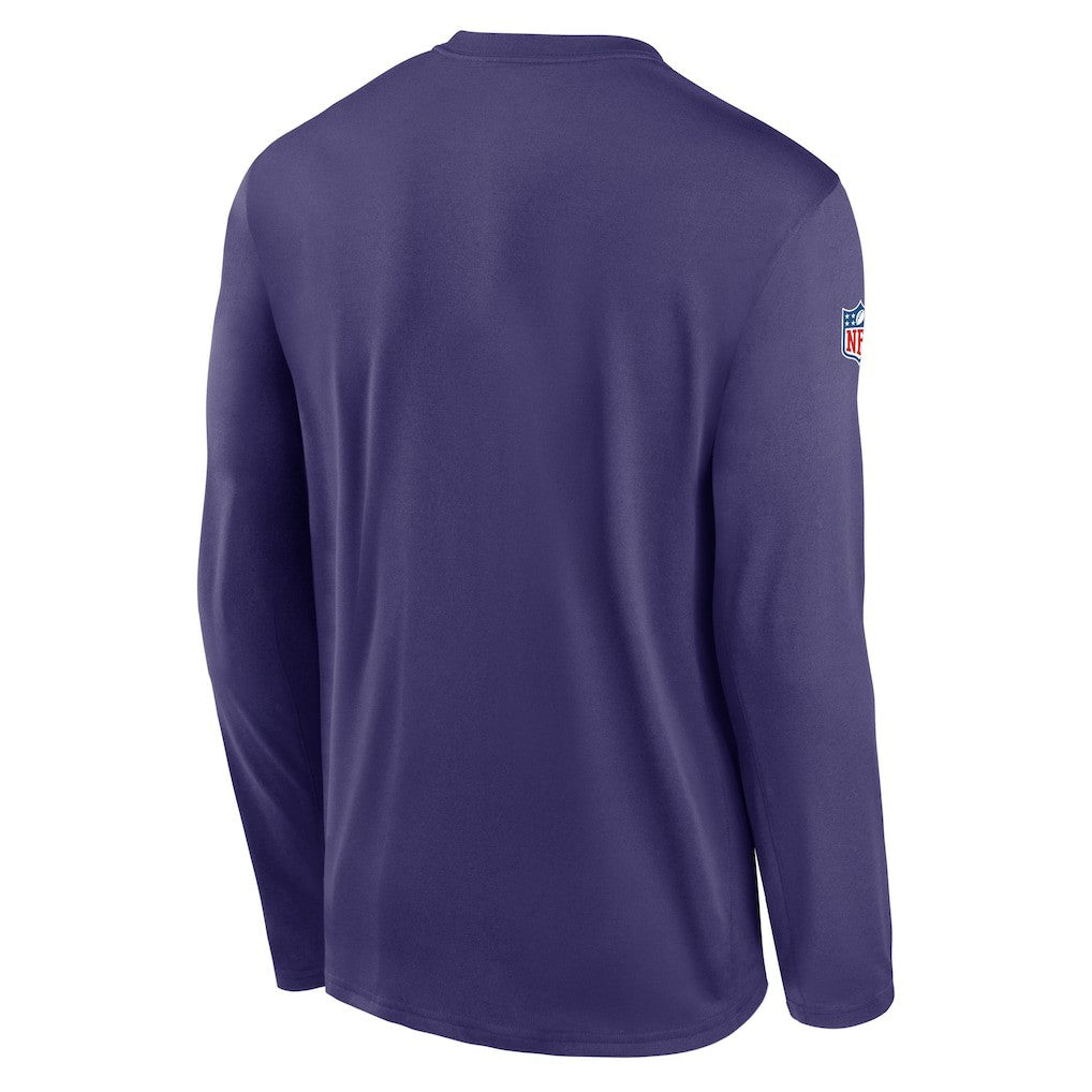 Minnesota Vikings Legend Small Logo Dri-FIT Long Sleeve T-Shirt Purple | Nike for Sale