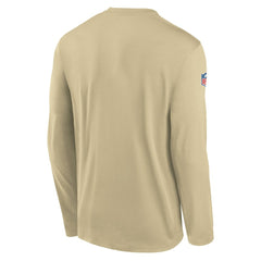 New Orleans Saints Legend Small Logo Dri-FIT Long Sleeve T-Shirt Gold | Nike for Sale