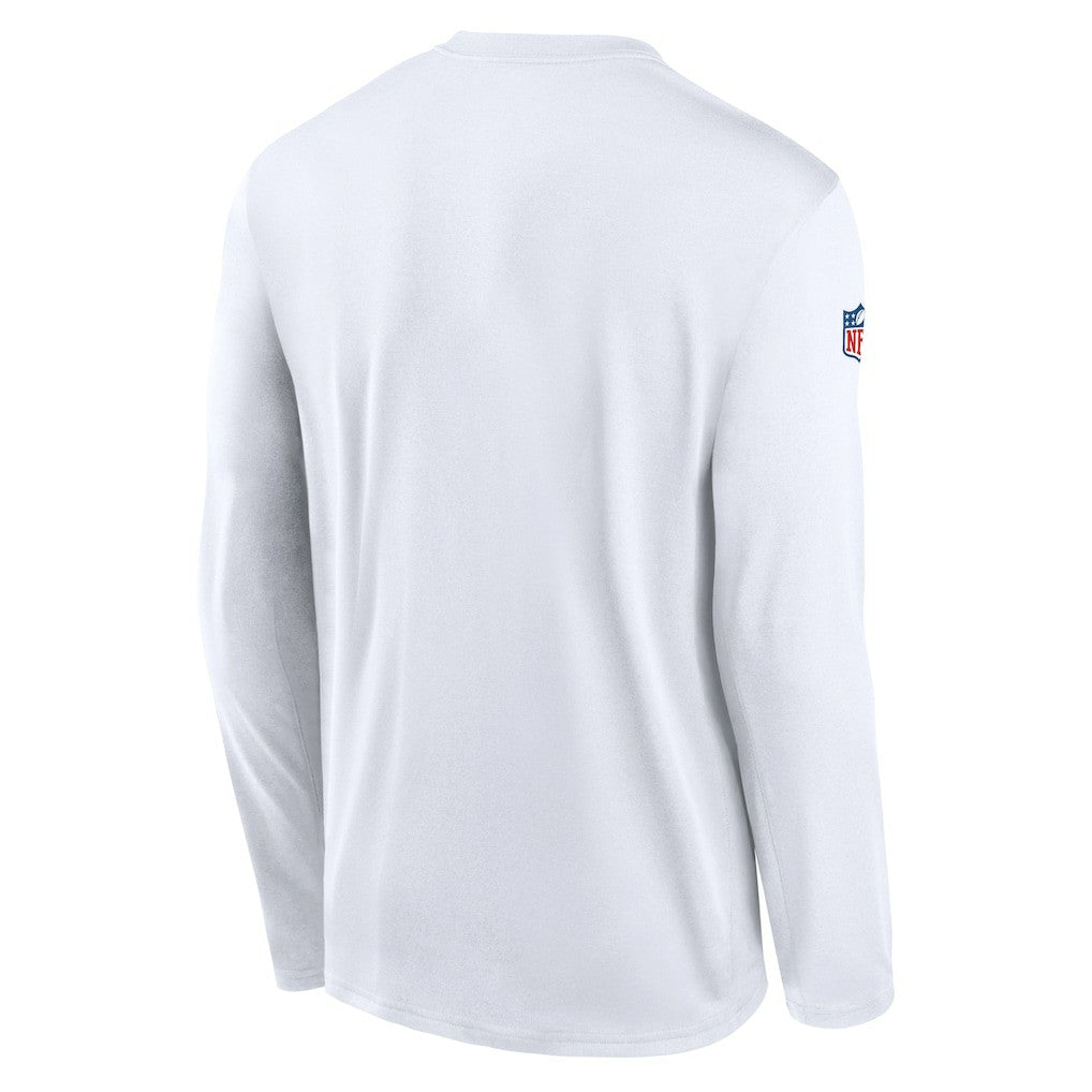 New York Jets Legend Small Logo Dri-FIT Long Sleeve T-Shirt White | Nike for Sale