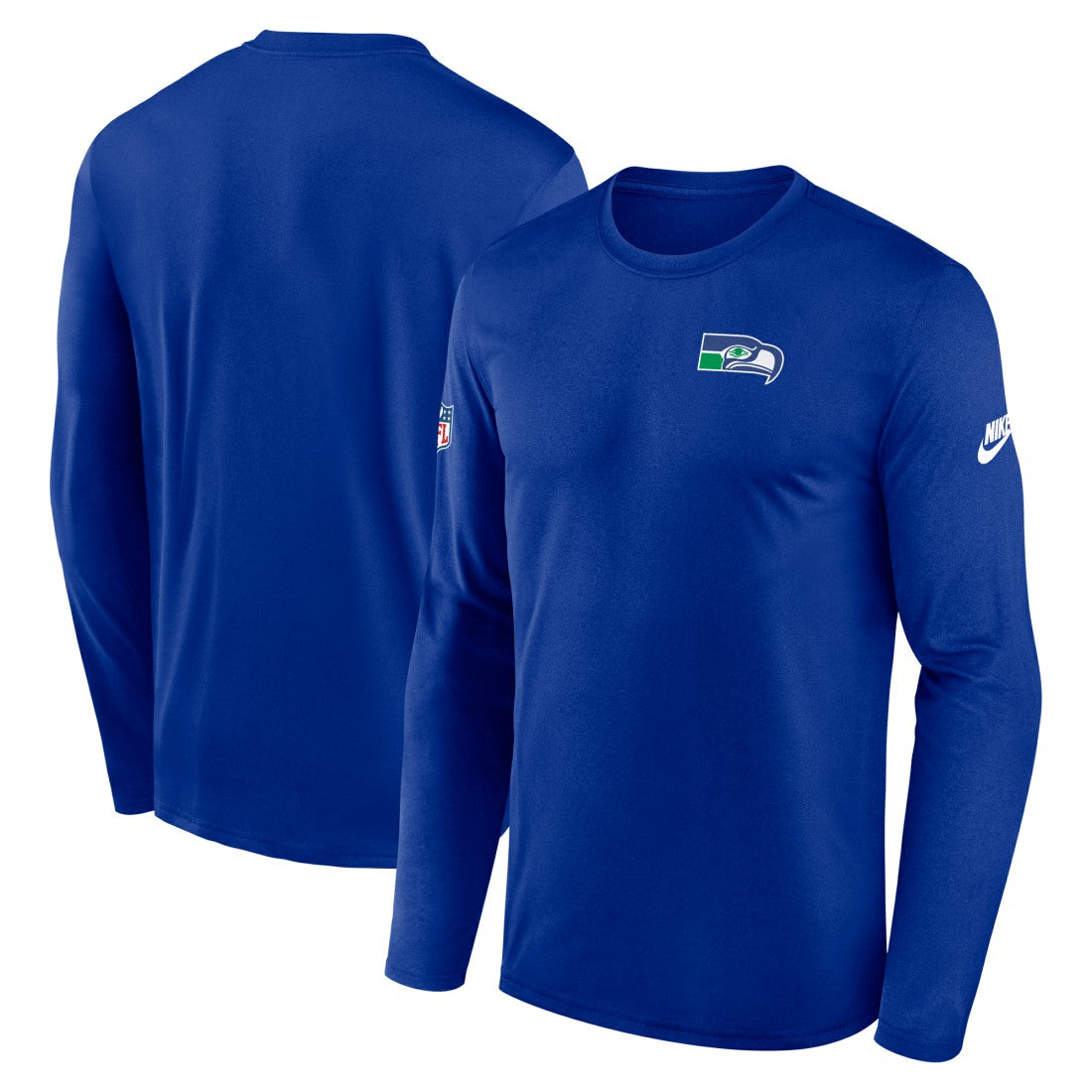 Seattle Seahawks Legend Small Logo Dri-FIT Long Sleeve T-Shirt Royal | Nike for Sale