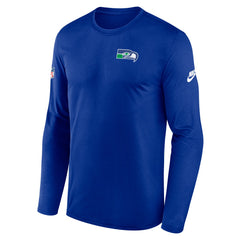 Seattle Seahawks Legend Small Logo Dri-FIT Long Sleeve T-Shirt Royal | Nike for Sale