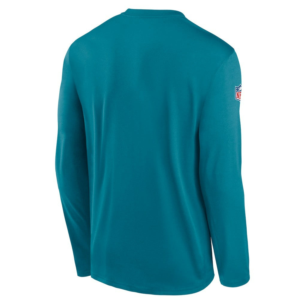 Jacksonville Jaguars Legend Small Logo Dri-FIT Long Sleeve T-Shirt Teal | Nike for Sale