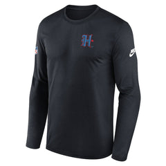 Houston Texans Legend Small Logo Dri-FIT Long Sleeve T-Shirt Navy | Nike for Sale