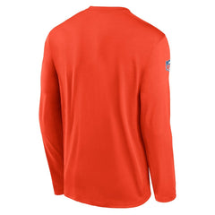 Cleveland Browns Legend Small Logo Dri-FIT Long Sleeve T-Shirt Orange | Nike for Sale