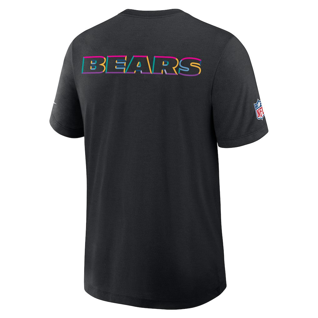 Chicago Bears 2025 NFL Crucial Catch Tri-Blend Dri-FIT T-Shirt Black | Nike for Sale
