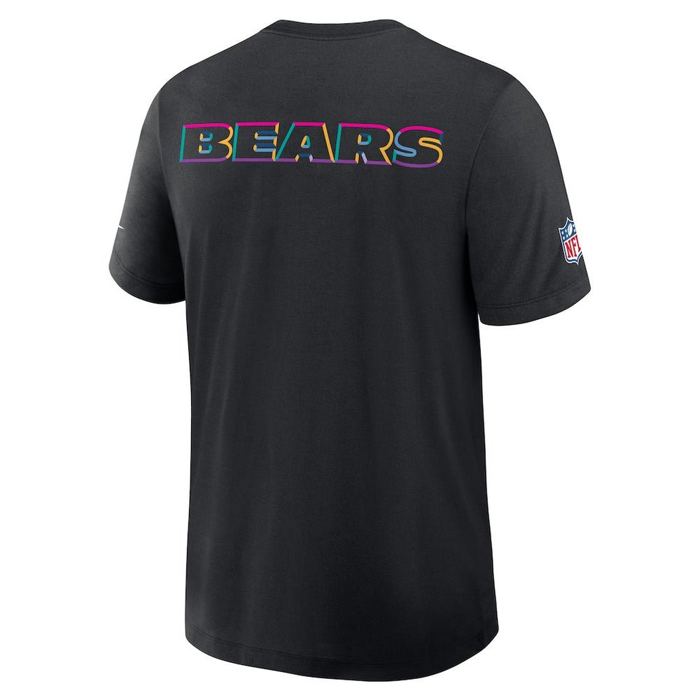 Chicago Bears 2025 NFL Crucial Catch Tri-Blend Dri-FIT T-Shirt Black | Nike for Sale