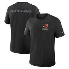 Cincinnati Bengals 2025 NFL Crucial Catch Tri-Blend Dri-FIT T-Shirt Black | Nike for Sale