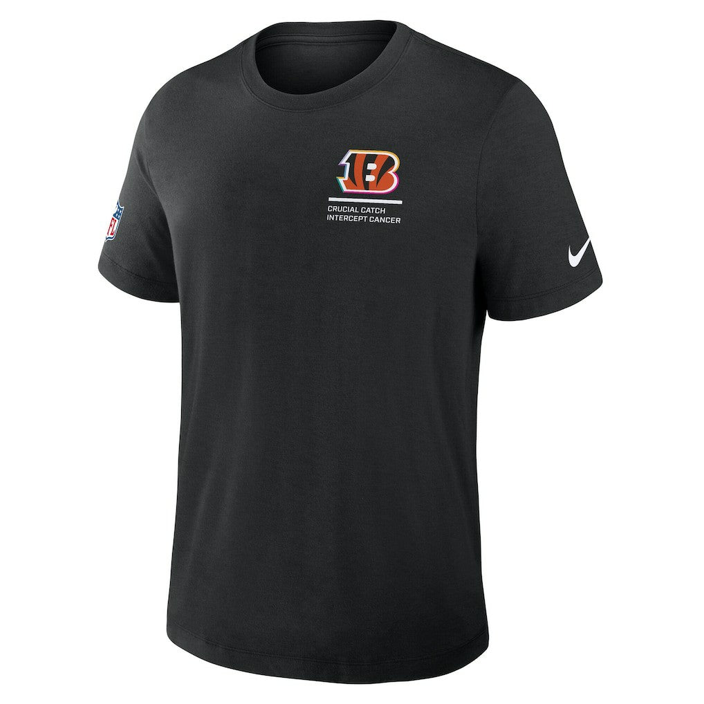 Cincinnati Bengals 2025 NFL Crucial Catch Tri-Blend Dri-FIT T-Shirt Black | Nike for Sale