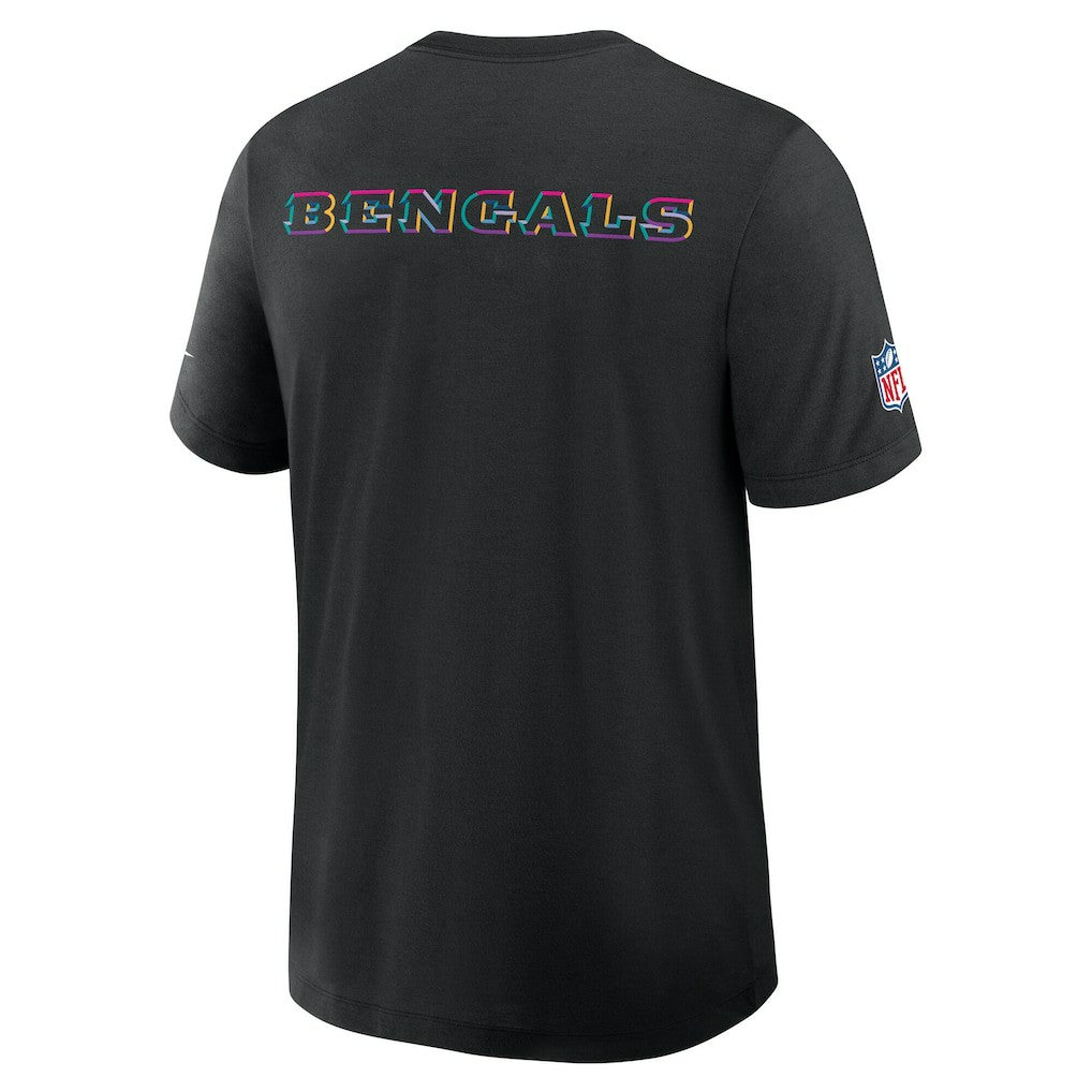 Cincinnati Bengals 2025 NFL Crucial Catch Tri-Blend Dri-FIT T-Shirt Black | Nike for Sale