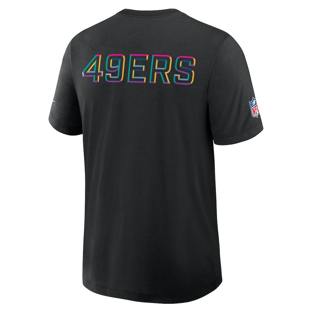 San Francisco 49ers 2025 NFL Crucial Catch Tri-Blend Dri-FIT T-Shirt Black | Nike for Sale