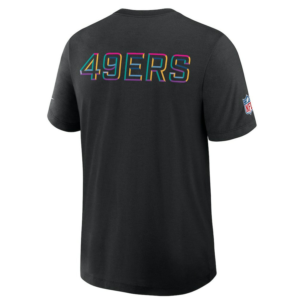 San Francisco 49ers 2025 NFL Crucial Catch Tri-Blend Dri-FIT T-Shirt Black | Nike for Sale