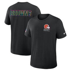 Cleveland Browns 2025 NFL Crucial Catch Tri-Blend Dri-FIT T-Shirt Black | Nike for Sale