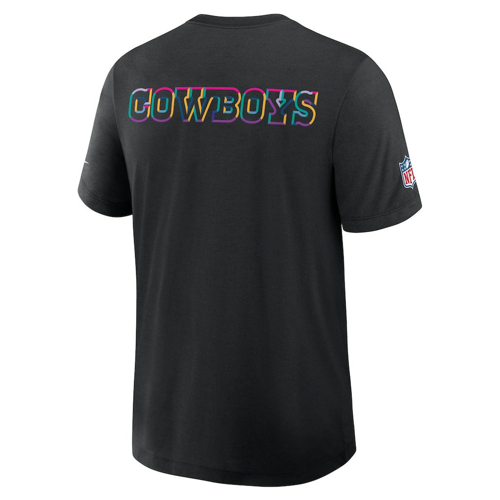 Dallas Cowboys 2025 NFL Crucial Catch Tri-Blend Dri-FIT T-Shirt Black | Nike for Sale
