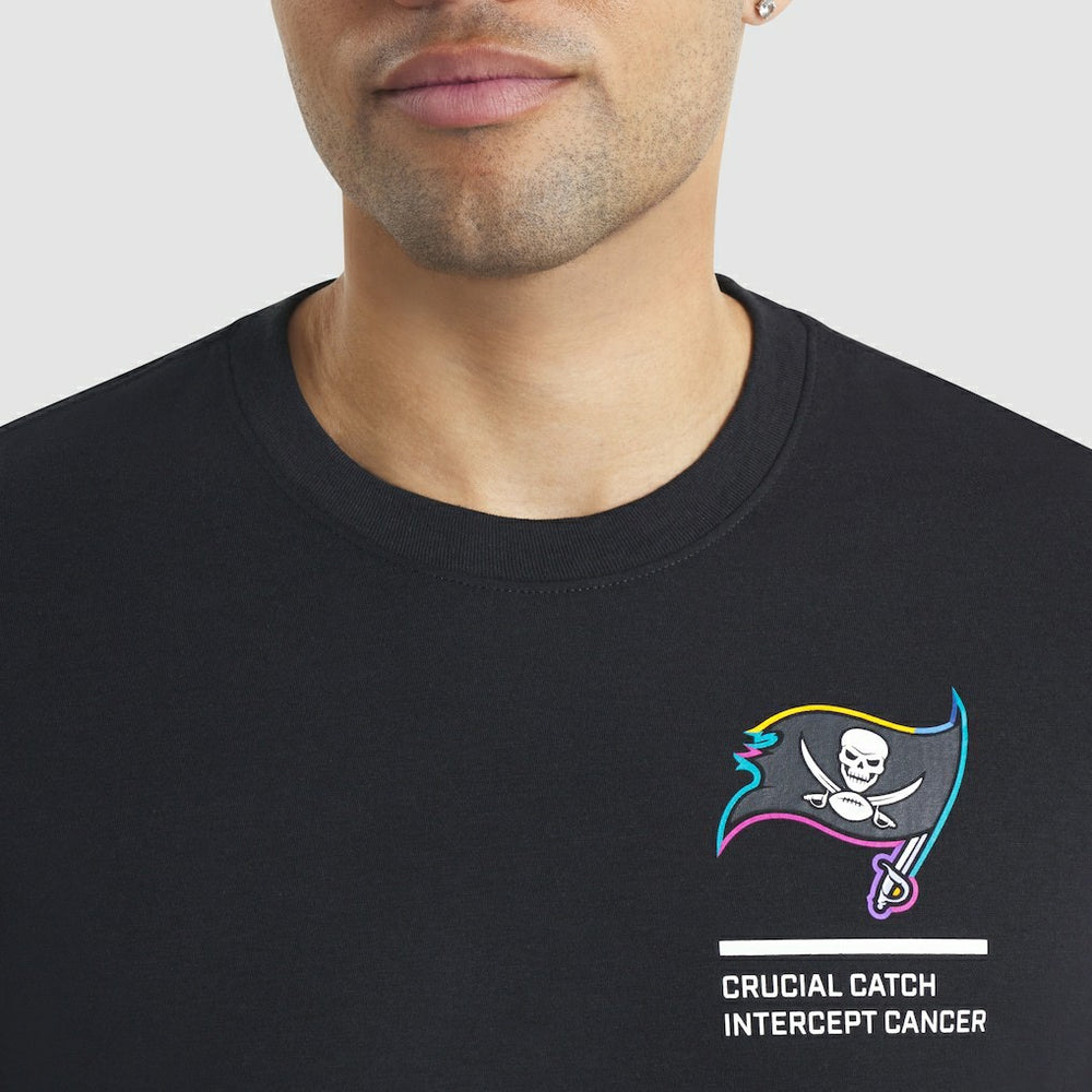 Tampa Bay Buccaneers 2025 NFL Crucial Catch Tri-Blend Dri-FIT T-Shirt Black | Nike for Sale