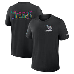 Tennessee Titans 2025 NFL Crucial Catch Tri-Blend Dri-FIT T-Shirt Black | Nike for Sale