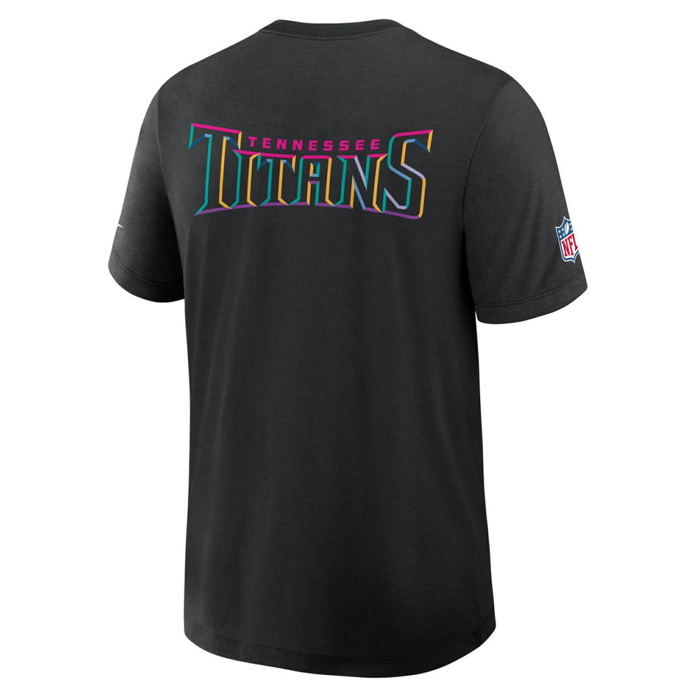 Tennessee Titans 2025 NFL Crucial Catch Tri-Blend Dri-FIT T-Shirt Black | Nike for Sale