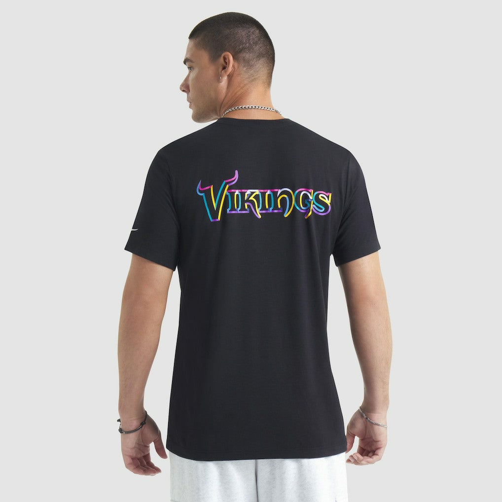 Minnesota Vikings 2025 NFL Crucial Catch Tri-Blend Dri-FIT T-Shirt Black | Nike for Sale