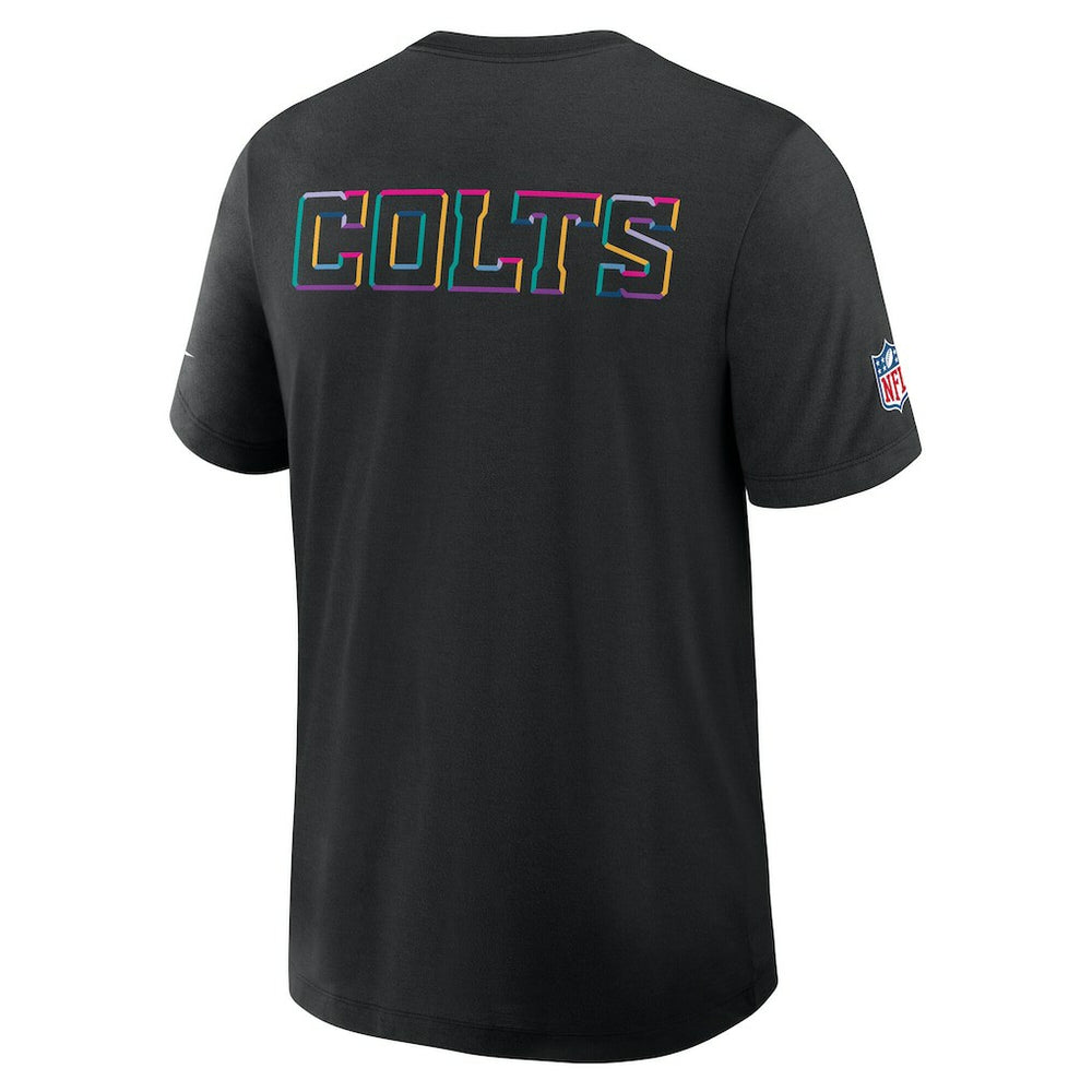 Indianapolis Colts 2025 NFL Crucial Catch Tri-Blend Dri-FIT T-Shirt Black | Nike for Sale