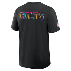 Indianapolis Colts 2025 NFL Crucial Catch Tri-Blend Dri-FIT T-Shirt Black | Nike for Sale