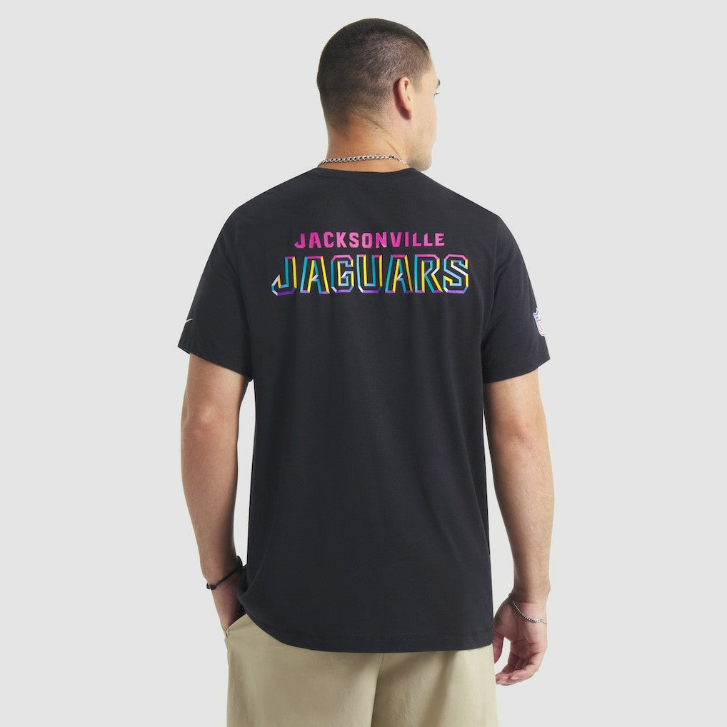 Jacksonville Jaguars 2025 NFL Crucial Catch Tri-Blend Dri-FIT T-Shirt Black | Nike for Sale